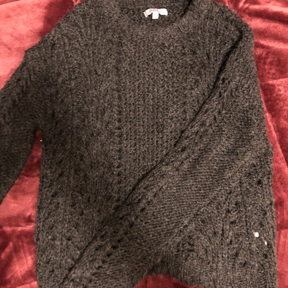 Dark Grey Knitted Sweater